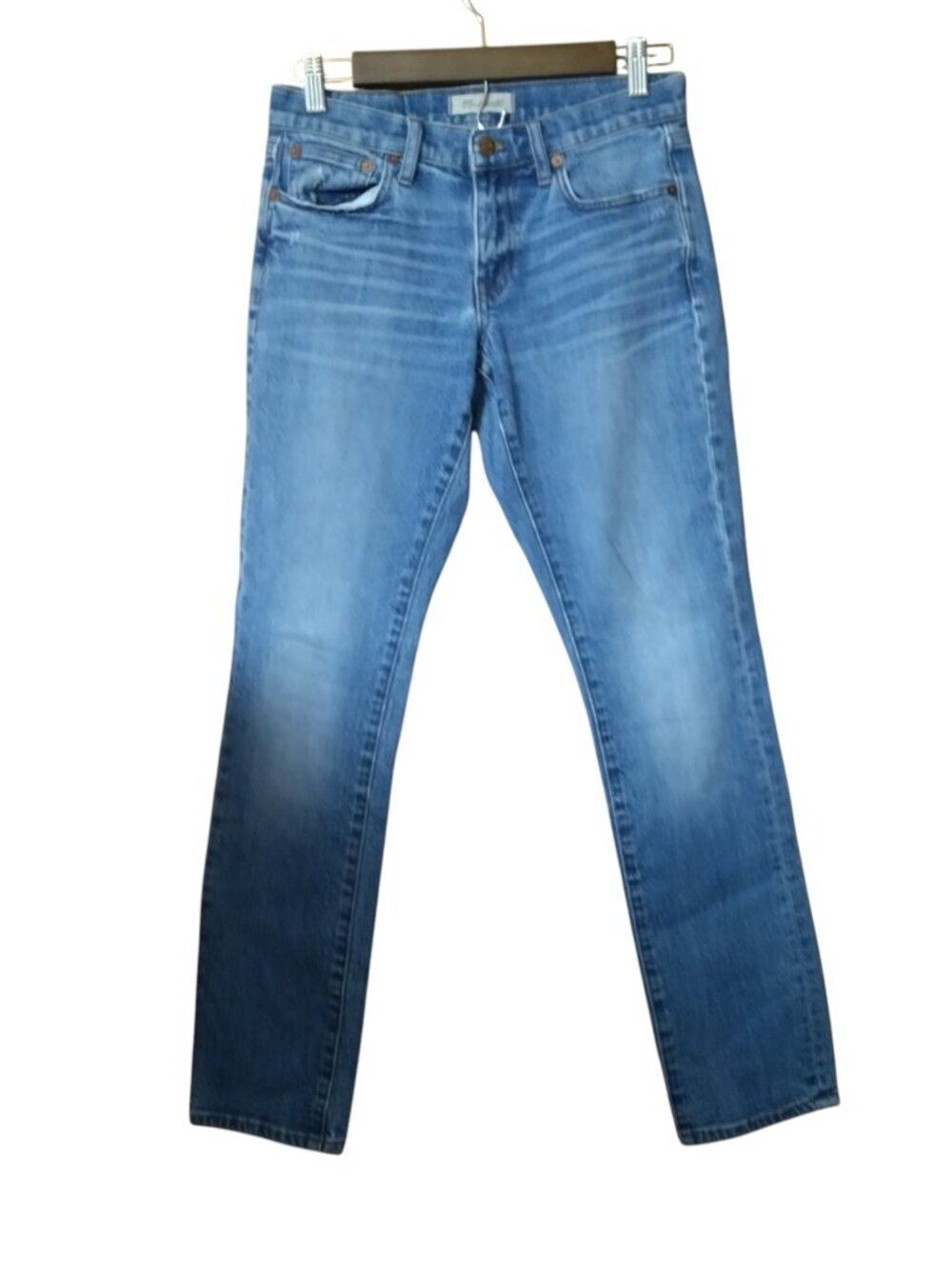 Madewell The Slim Boyjean Size 24 Denim Jeans Blue Casual Distressed Whiskering